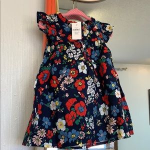 NWT! Baby Gap Navy Floral dress with bloomers